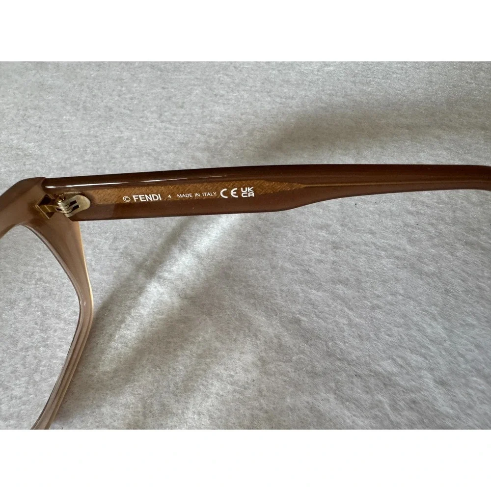 NEW FENDI Frames FE501181 045‎ 52 CLEAR PINK EYEGLASSES 52-19-145mm Case Cateye